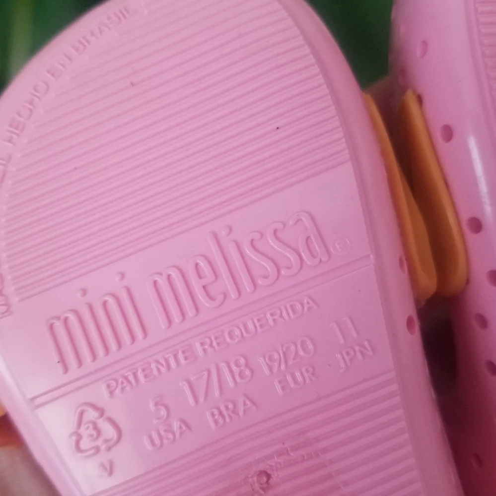 Mini Melissa Pink Fish Shoes Size 5
